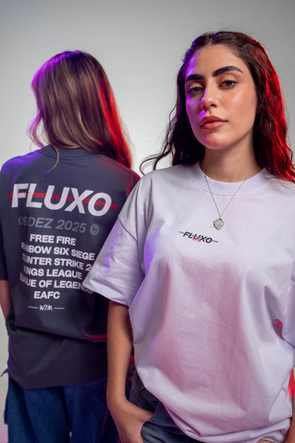 Camiseta Oversized - FUSÃO - Chumbo